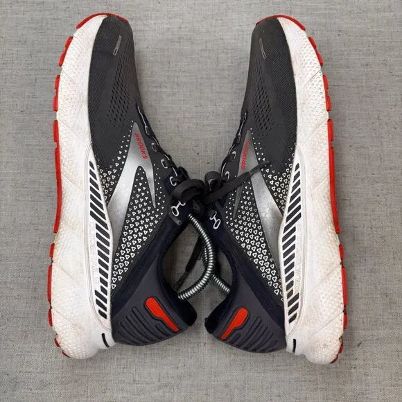 Brooks Adreneline GTS 22 Shoes Navy Blue White Red Mesh Sneaker Running 9.5