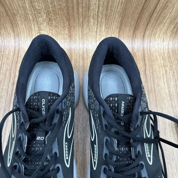 Brooks Glycerin 20 Men's Size 11.5 D Black  Running Shoes Sneakers 1103821D059