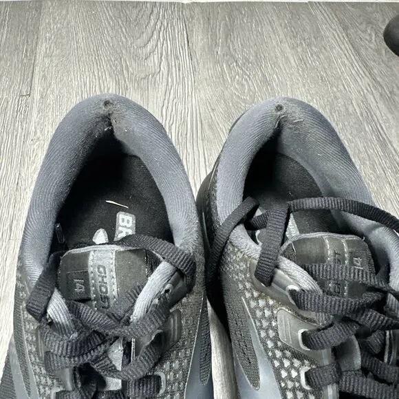 Brooks Men’s Ghost 14 Black Running Shoes Athletic Sneakers 1103694E020 10.5 4E