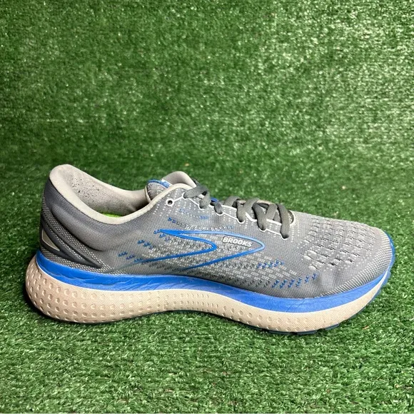 Brooks Shoes Mens 9 Glycerin 19 Running Sneakers Gray Athletic Low