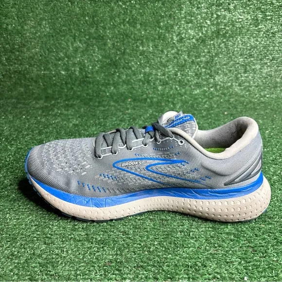 Brooks Shoes Mens 9 Glycerin 19 Running Sneakers Gray Athletic Low