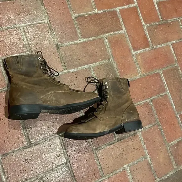 Brown Leather Heritage Lacer Ariat‎ Boots 11