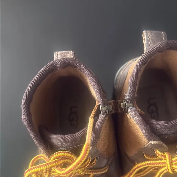 Brown Leather Kid’s Boots waterproof