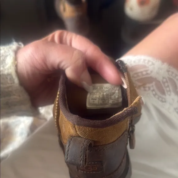Brown Leather Kid’s Boots waterproof