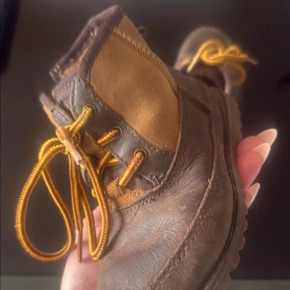 Brown Leather Kid’s Boots waterproof