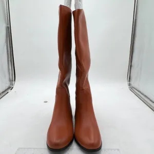 Brown The Knee High Boots Pointed Toe Flat Comfortable Ladies Shoes for Winter