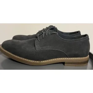 Bruno Marc NY Dark Grey Suede Lace up Oxford Dress Shoes Mens Size 12