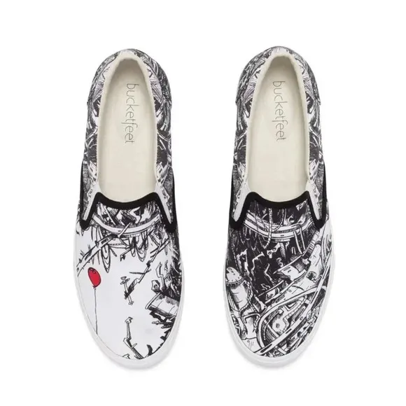 Bucket feet The Old 98 Print Slip On 2015 Holiday Collection Sneaker Women Sz 11