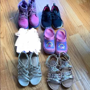 Bundle of five Little Girls size 13 shoes