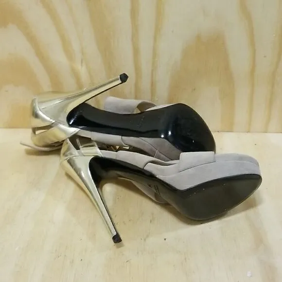 Burak Uyan Strapped Heeled Sandals/Shoes Wmn's sz 7 1/2 ( EU 38) Made in Italy