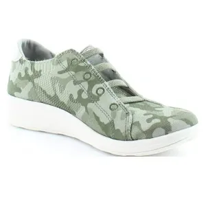 BZEES PREMIUM Golden Knit Washable Slip-on Sneakers