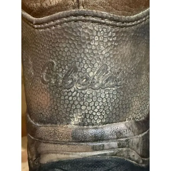 CABELAS‎ MEN'S DRY-PLUS THINSULATE ULTRA LEATHER CAMO STYLE 83-0667 SIZE 12 EUC