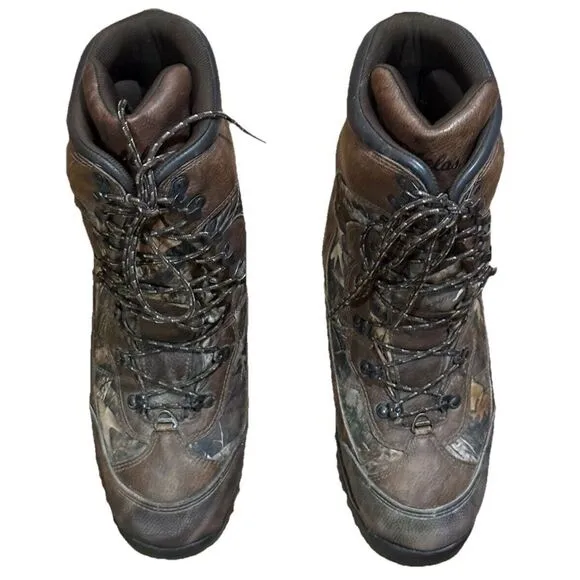 CABELAS‎ MEN'S DRY-PLUS THINSULATE ULTRA LEATHER CAMO STYLE 83-0667 SIZE 12 EUC