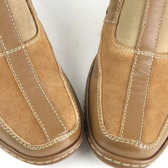 Calden Suede Leather Slip-on Casual Loafer Elevator Shoe Tan Men's Size 7