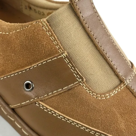 Calden Suede Leather Slip-on Casual Loafer Elevator Shoe Tan Men's Size 7