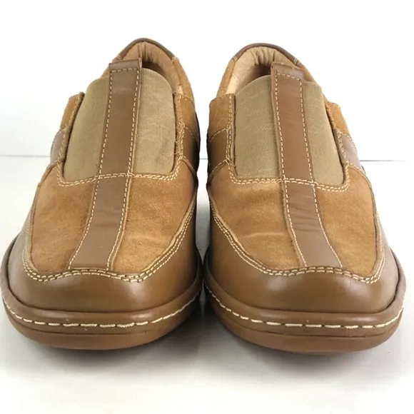 Calden Suede Leather Slip-on Casual Loafer Elevator Shoe Tan Men's Size 7