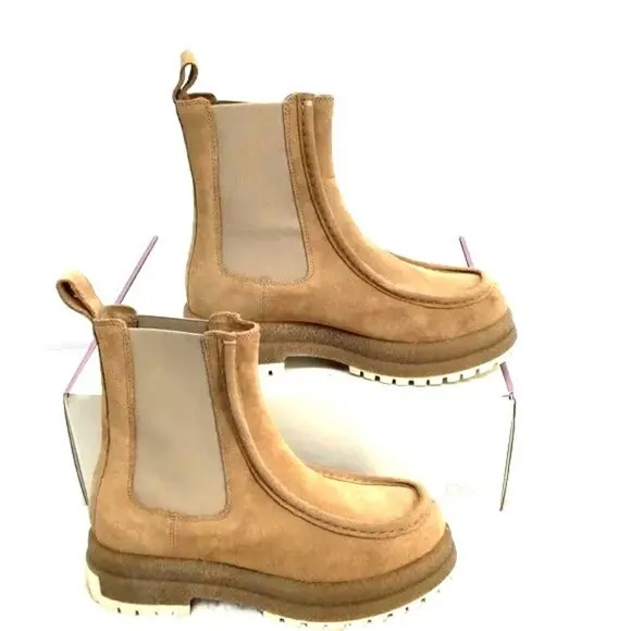 CALIA  By‎ Carrie Underwood SAMIE Moc Toe Boots NWT Tan Winter Size 7