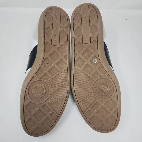 Calvin Klein Casual Sneakers Mens 12 White Codrin Streetwear Logo Comfort Shoes