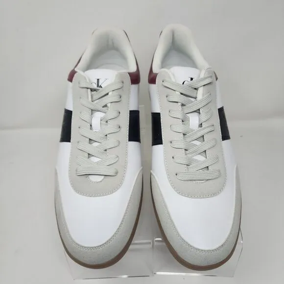 Calvin Klein Casual Sneakers Mens 12 White Codrin Streetwear Logo Comfort Shoes