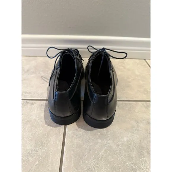 Calvin Klein Men's Edison Black Leather Lace Up Oxford Dress Shoes Size 11.5M