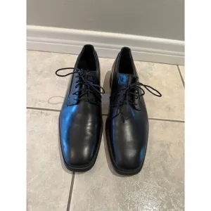 Calvin Klein Men's Edison Black Leather Lace Up Oxford Dress Shoes Size 11.5M