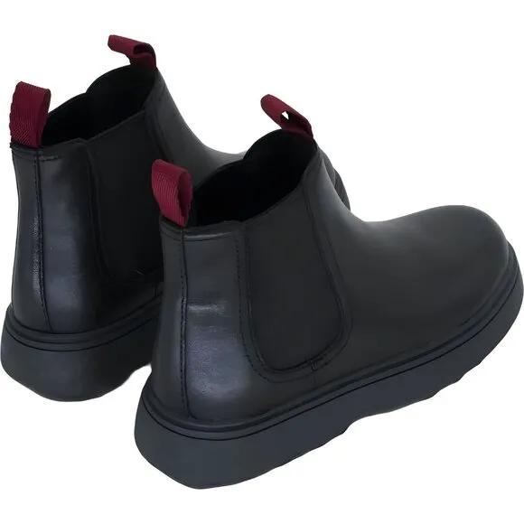 Camper Kids Norte Chelsea Boot, Black Leather, Size 13.5 US Big Kid/32 EU