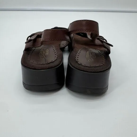 Canyon River Blues Brown‎ Leather Comfort Sandals Women's Size 6.538