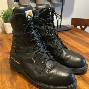 Carhartt #CMW8101 Oil Tanned  Black Leather 8&quot; Insulated Waterproof Work Boots