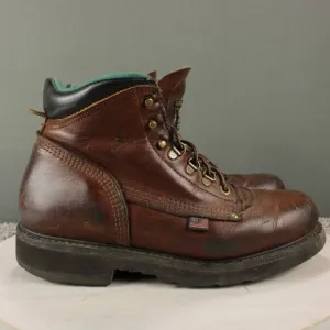 Carolina 309 Soft Toe Work Boots Mens 10 Brown Leather Non Insulated Safety EH