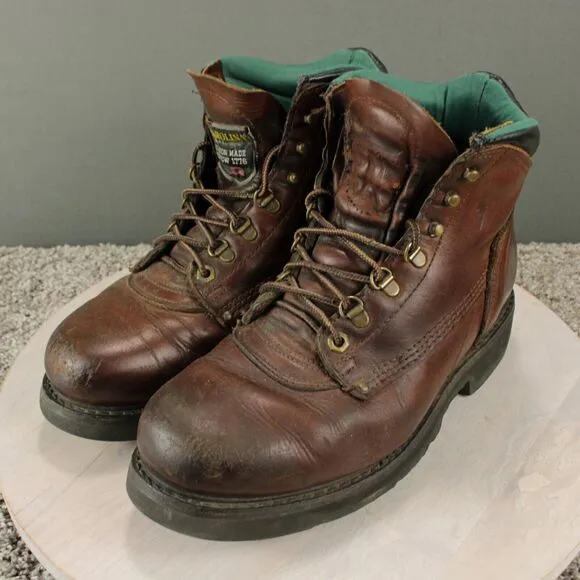 Carolina 309 Soft Toe Work Boots Mens 10 Brown Leather Non Insulated Safety EH