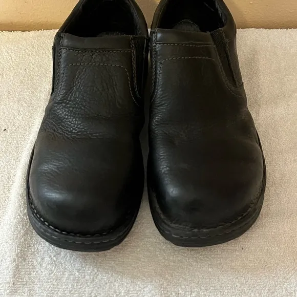 Carolina Black Leather Safety Steel Toe Shoes Sz 10
