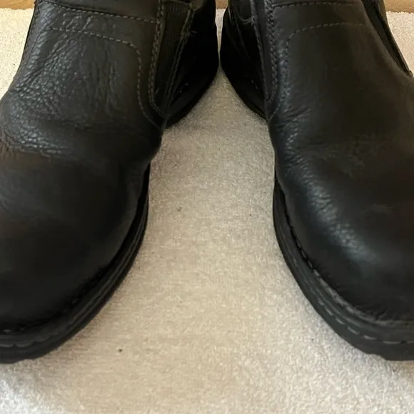 Carolina Black Leather Safety Steel Toe Shoes Sz 10