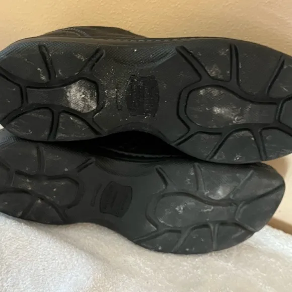 Carolina Black Leather Safety Steel Toe Shoes Sz 10