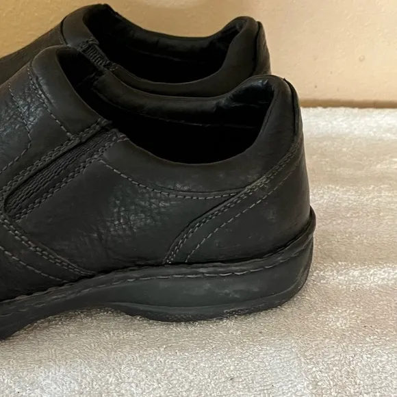 Carolina Black Leather Safety Steel Toe Shoes Sz 10