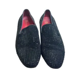 Carrucci Men's Suede Studs-Black Dress‎ Shoes KS805-05SG Size 9