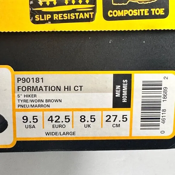 CAT Men's Composite Toe Waterproof Non-Slip Electrical Resistant Boots SZ 9.5