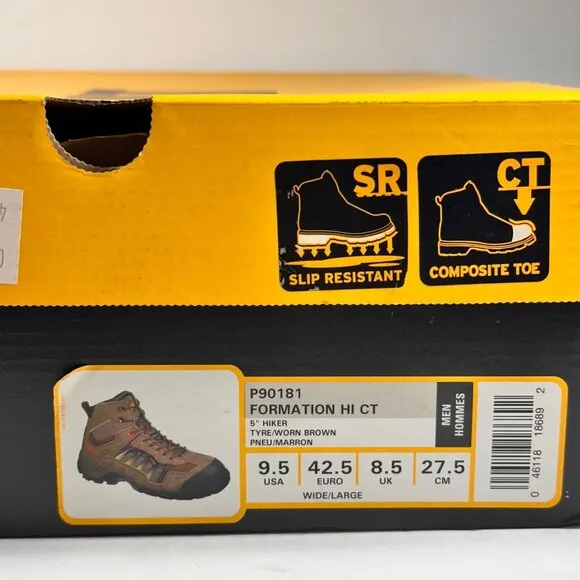 CAT Men's Composite Toe Waterproof Non-Slip Electrical Resistant Boots SZ 9.5