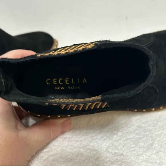 Cecelia New York Gemma Suede Wedge Chelsea Boots