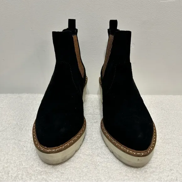 Cecelia New York Gemma Suede Wedge Chelsea Boots