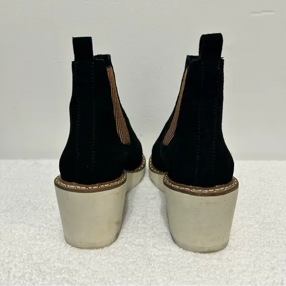Cecelia New York Gemma Suede Wedge Chelsea Boots