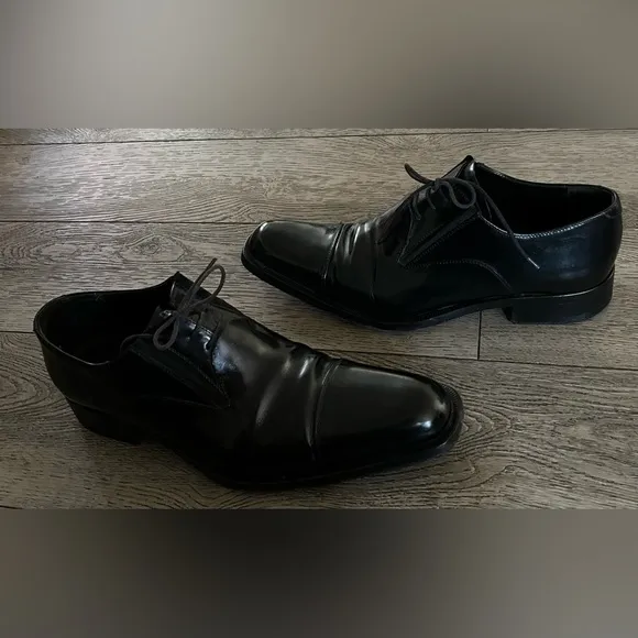 Cesare Paciotti Luxurious Men’s Black Italian Dress Shoes Size 9