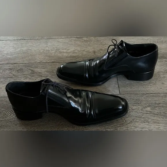 Cesare Paciotti Luxurious Men’s Black Italian Dress Shoes Size 9