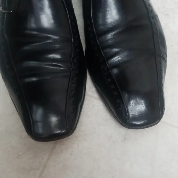 Cesare Paciotti mens black Italian dress shoes