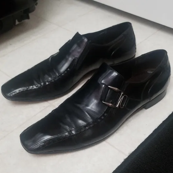 Cesare Paciotti mens black Italian dress shoes
