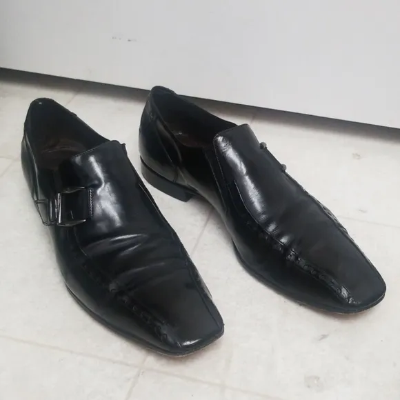 Cesare Paciotti mens black Italian dress shoes
