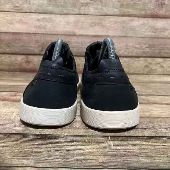 Chaco Black Leather Davis Casual Sneakers