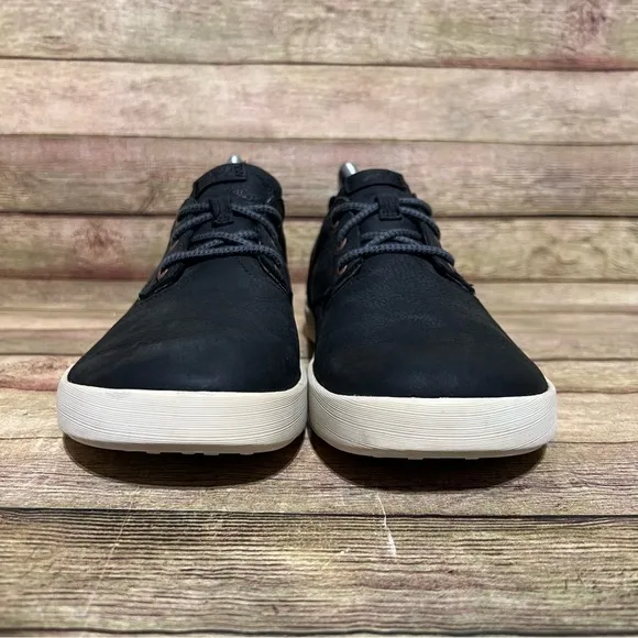 Chaco Black Leather Davis Casual Sneakers