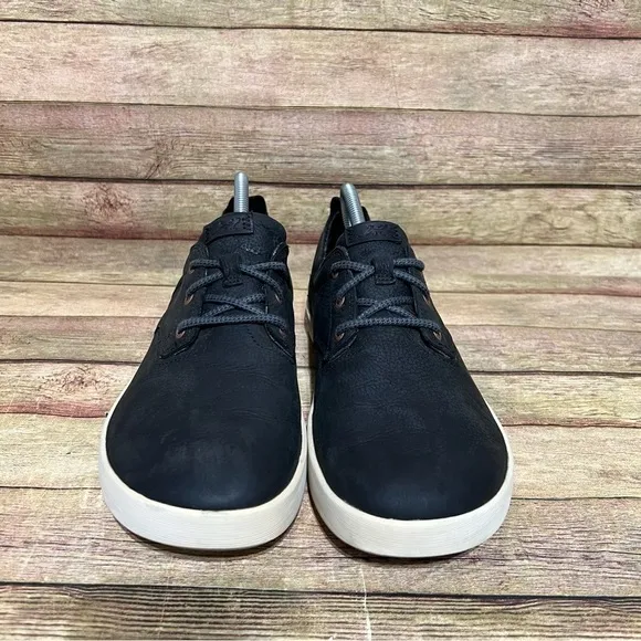 Chaco Black Leather Davis Casual Sneakers