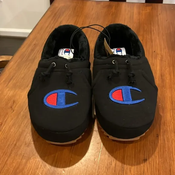 Champion University “Hoodie” Slip on Shoes Slippers new black Men’s Size 13