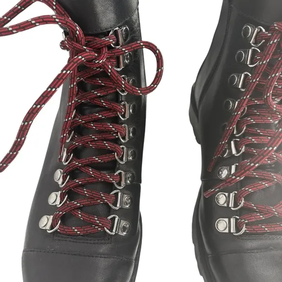 Charles David Women's Resistance Leather Combat Boots
